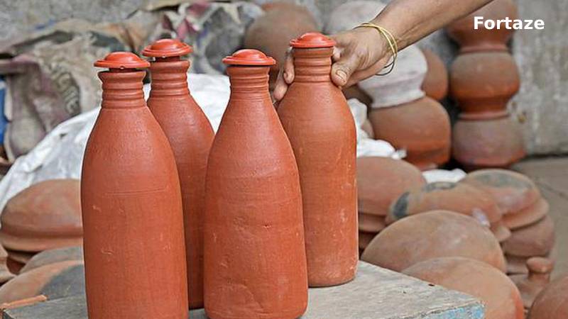 Earthen clay bottles