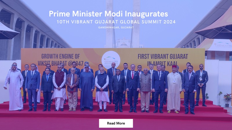 Prime Minister Modi Inaugurates 10th Vibrant Gujarat Global Summit 2024